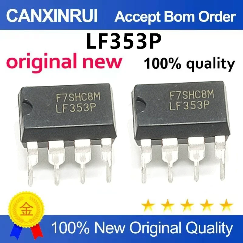 (5pcs-10pcs)Original genuine direct insertion LF353P DIP-8 JFET dual operational amplifier IC chip