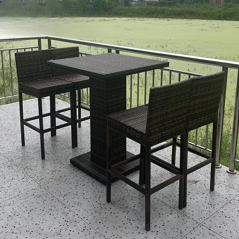 

Outdoor tables and chairs courtyard outdoor garden terrace wrought iron rattan leisure area five-piece set of tables and chairs
