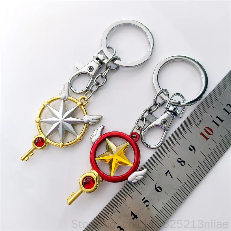 Cardcaptor Sakura Keychain Star Wand Bird Head Alloy Bag Pendant Anime Cosplay Accessory Gift For Anime Collectors - view 4