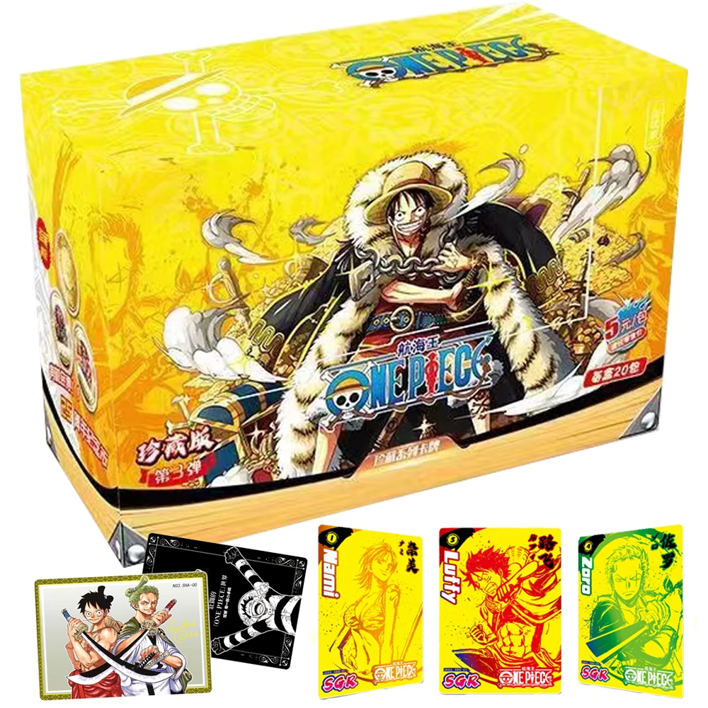 

ONE PIECE Collection Card For Child Hot Blooded Super Burning Adventure Anime Monkey·D·Luffy Limited Game Card Christmas Gifts