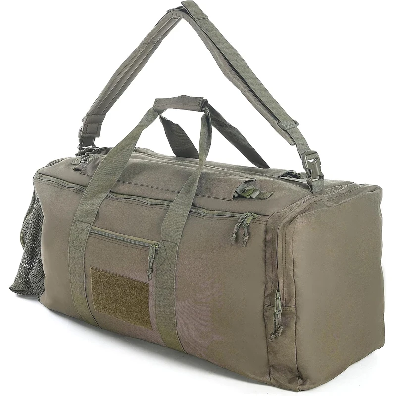大型ダッフルバックパックスポーツジムバッグ屋外軍事戦術バックパックメンズキャンプハイキング旅行陸軍荷物バッグ