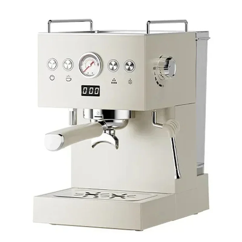 Small Commercial Simple Control Panel Italian Semi-Automatic Coffee Hine Can Make Milk Foam Latte Americano