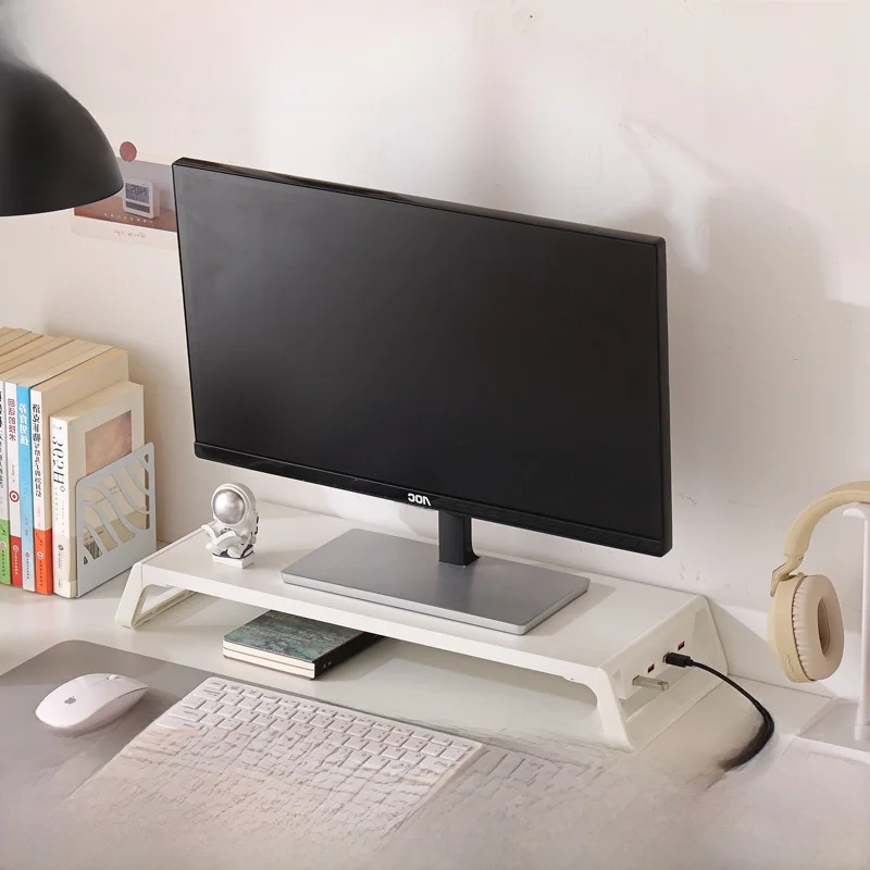 Soporte Elevador Moderno y Minimalista para Monitor de Computadora, Soporte para Pantalla de Portátil, Estante de Almacenamie...