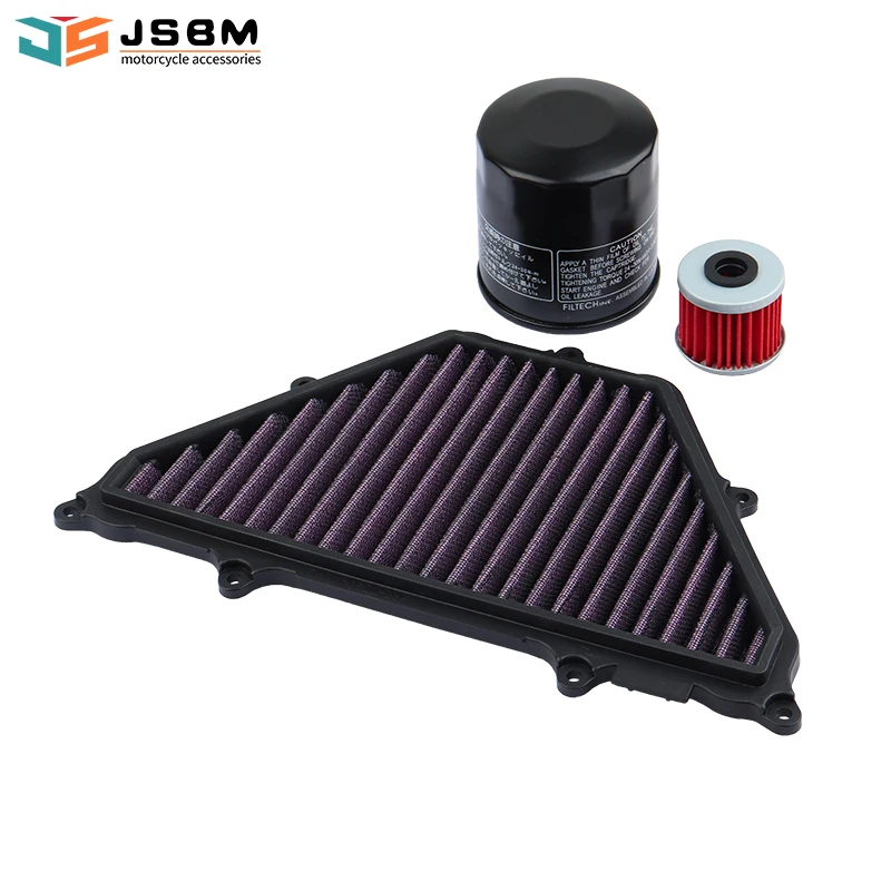 JSBM Motorcycle High Flow Air Filter Oil Filters For HONDA XADV750 XADV X-ADV 750 2017 2018 2019 2020 2021 2022 2023 2024 2025