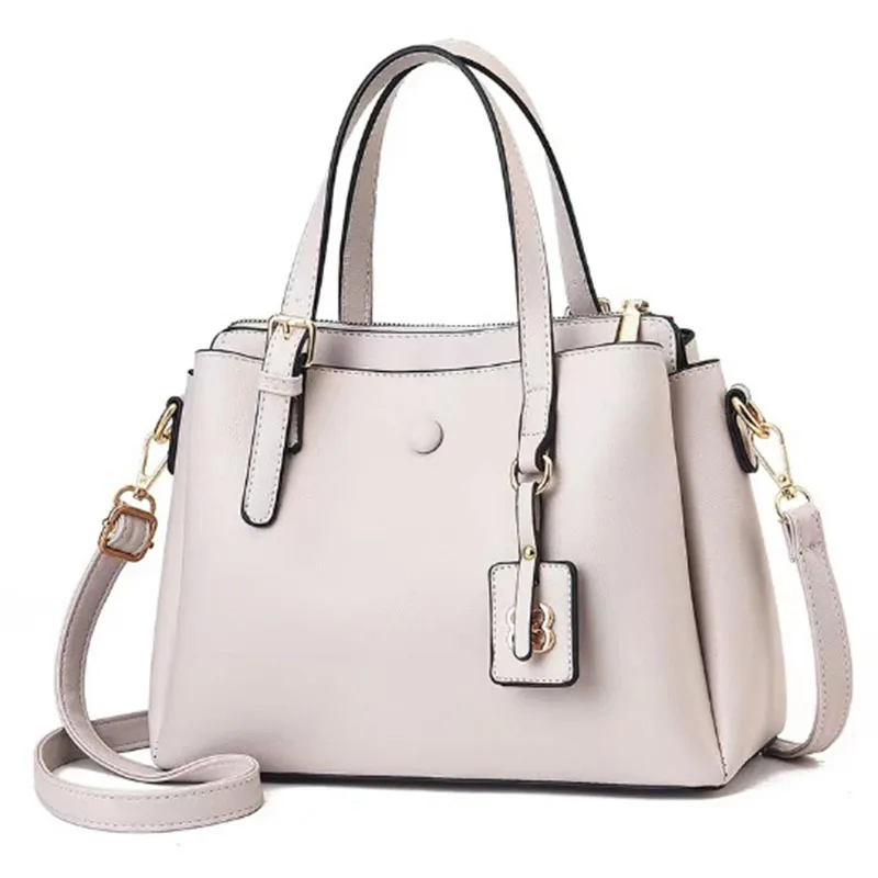 New Women's bag handbags for women 2026 Shoulder bag Women's Lychee pattern PU Portable bucket bag ladies messenger bag