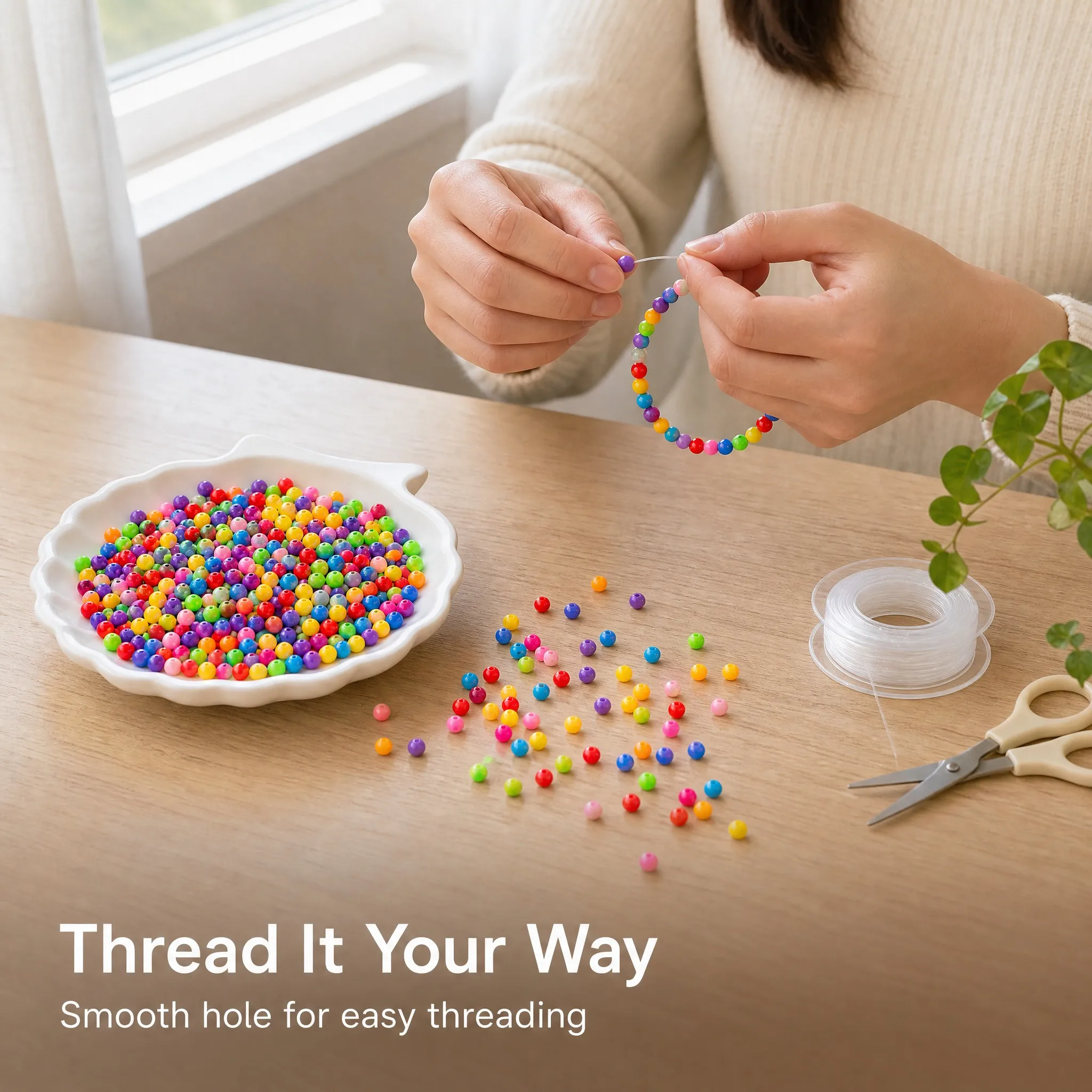 200pcs 6mm Acrylic Round Beads - Jewelry Making Kits For Kids recension och pris