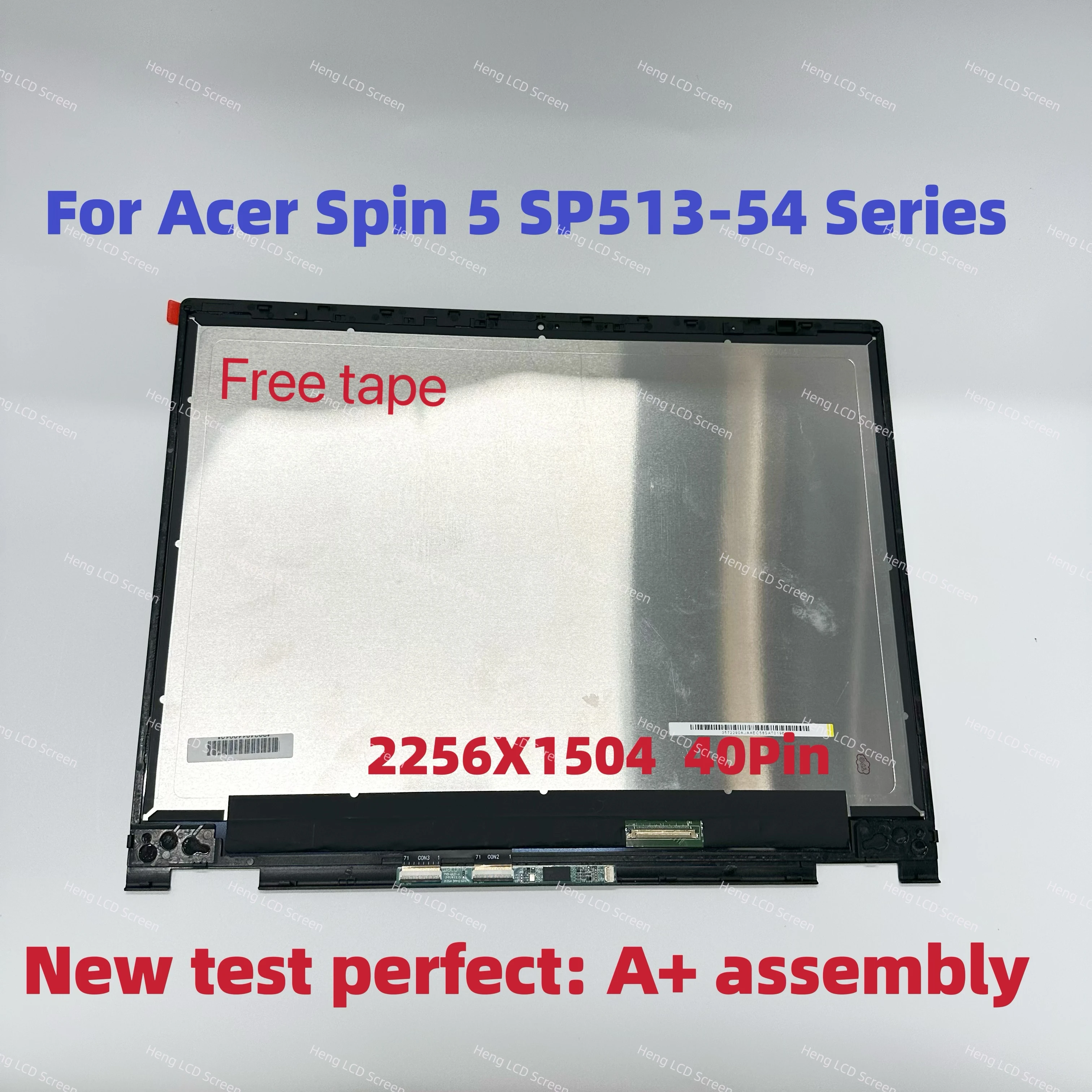 13.5 Inch For Acer Spin 5 SP513-54 SP513-54N IPS LCD Touch Screen Display With Frame Screen Digitizer Assembly With Board Bezel