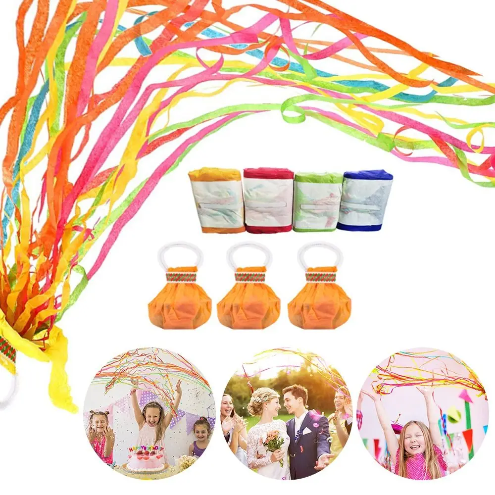 Party Supplies Hand Throw Ribbon Props Popper Accessories Stage Magic Confetti Magic Paper Wedding Celebration Multicolor