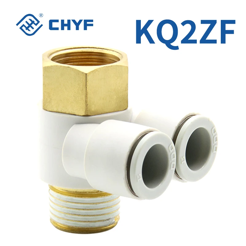KQ2ZF Series Metric Size One-touch Fittings Branch Universal Male Elbow
