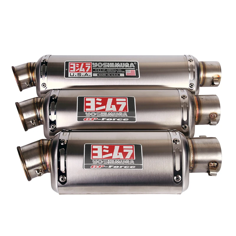 

38-51mm Universal Motorcycle Exhaust Muffler Tail Pipe Silencer With Removable DB Killer Baffle Tip Stainless Steel Slip On