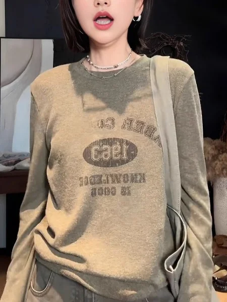 Los lang Sve Base irt T-shirt dames plus maat afslankende buikbedekking casual binnenkleding comfortabele gebreide top