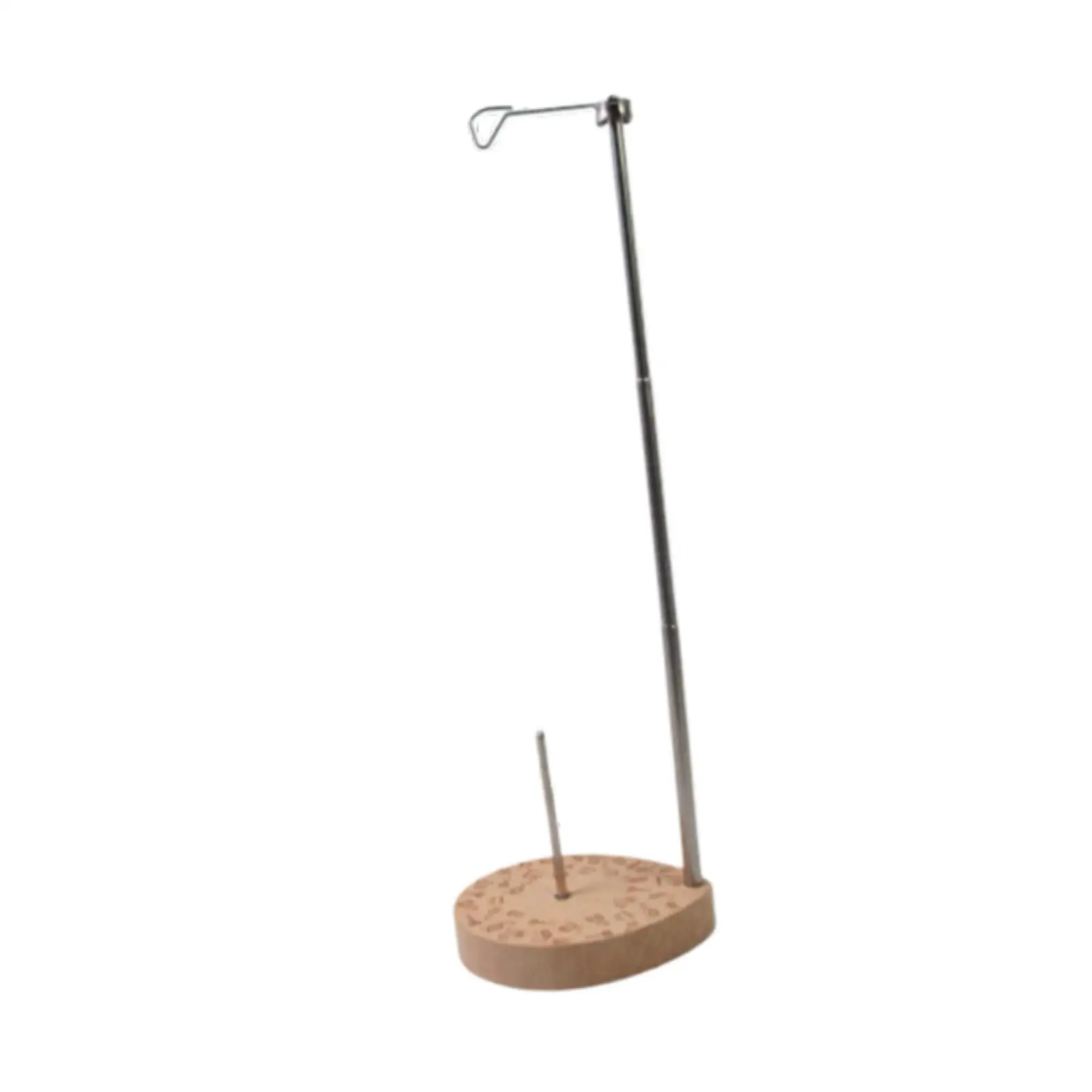 Sewing Thread Holder Easy to Use Practical Needlework Lightweight Wood Base Retractable for Industrial Sewing Machine Embroidery