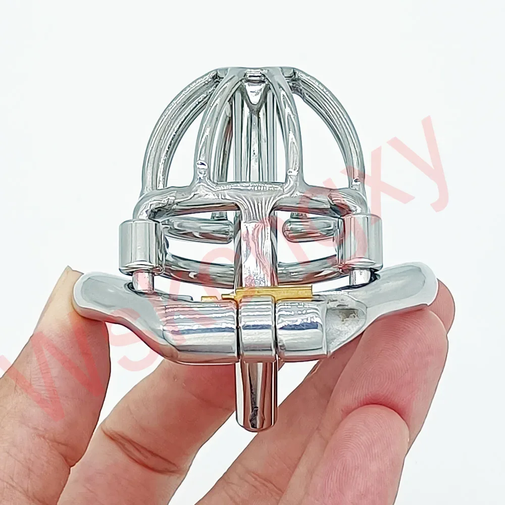 NEW Male Chastity Devices Stainless Steel Cock Cage with Removable Urethral Catheter Adult Sex Toys for Men Penis Lock