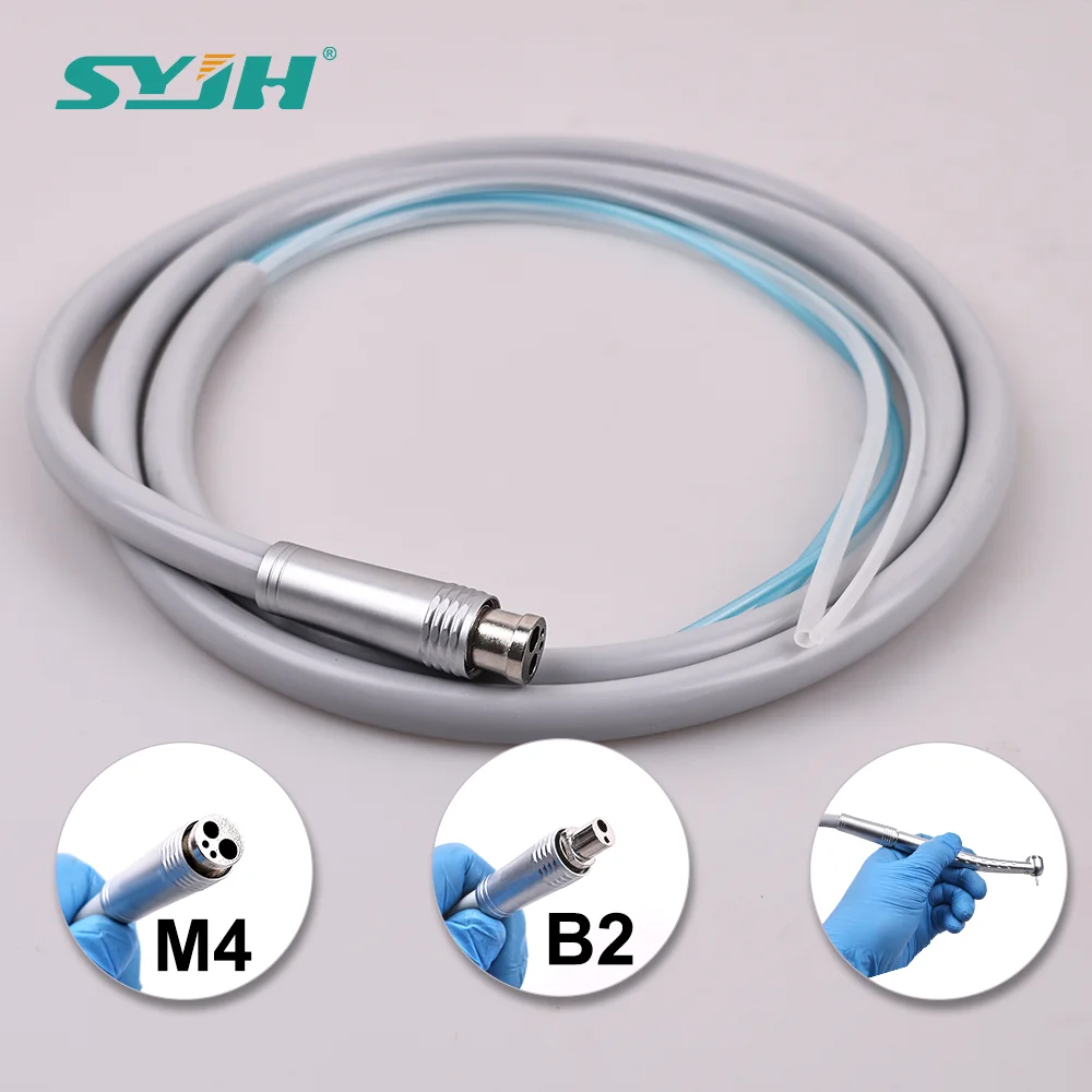 SYJH 2/4 Hole Dental Silicone Hose Tube Connector for High Low Speed Air Turbine Handpiece Chair Accessories Dentistry Materials