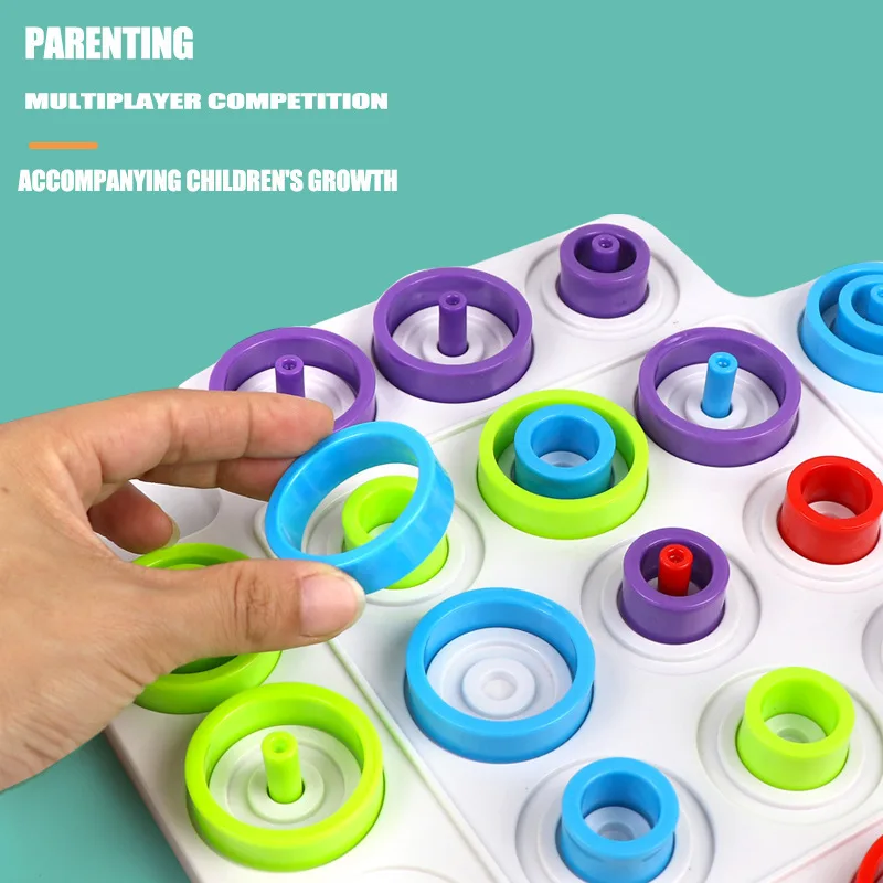 Kid Strategy Game Toy Ferrule Parent-Child Interaction Leisure Board Game Logical Thinking Training Puzzle Game Toy For Children