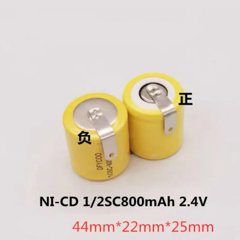 

2.4V 1/2SC 800Mah Ni-cd Rechargeable Battery Pack For Electric Shaver Razor