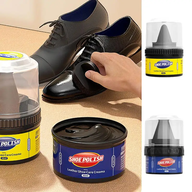 Leather Shoe Cream 50ml Car Leather Care Cream Leather Maintenance Cream Car Leather Conditioner Interior Cleaner For Shoes