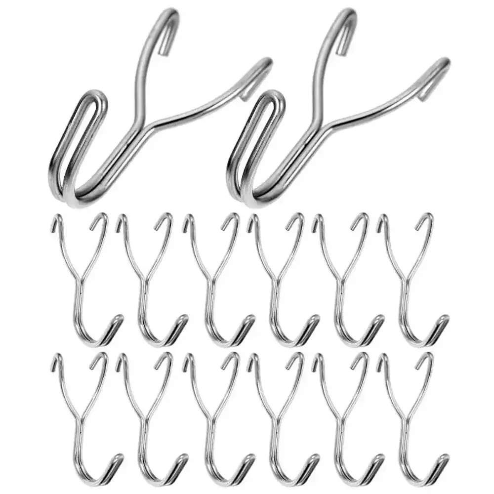 10Pcs Hardware Fastener Hanging Board Hole Hook 2.5cm/3.2cm Hole Distance Garage Workshop Storage Rack Pegboard Plate Hook