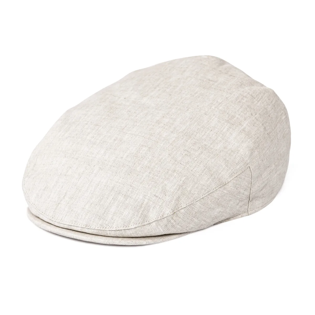 BOTVELA Linen Flat Cap for Men Women Herringbone Linen Newsboy Cap Lightweight Driver Ivy Hat Bakerboy Hat Summer Boina for Male