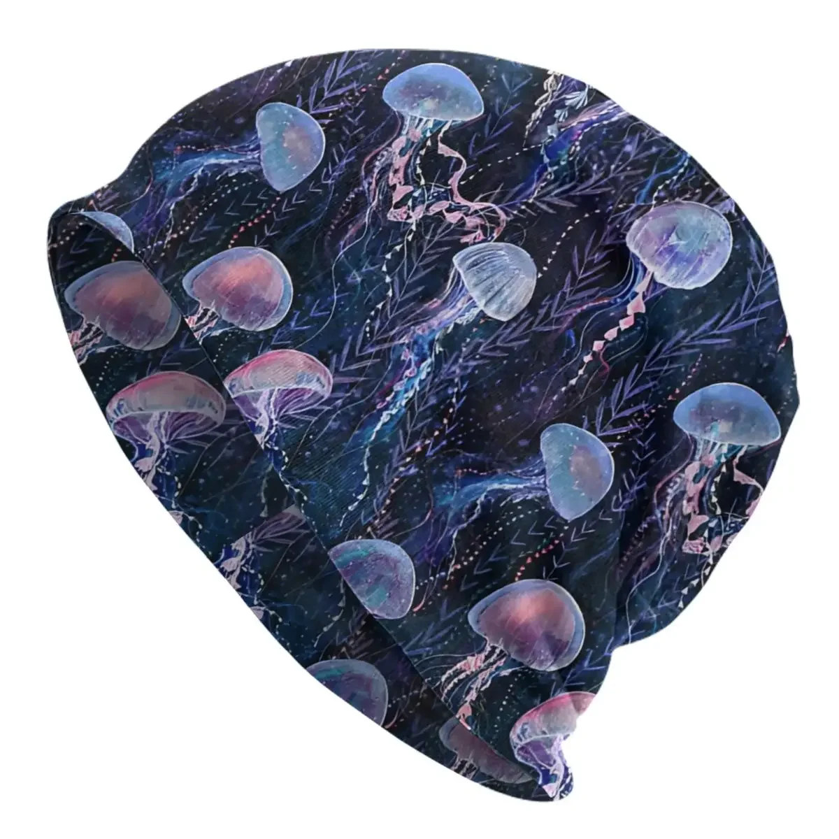 Skullies Beanies Caps Magic Jellyfish Bonnet Hats Men Unisex Ski Cap