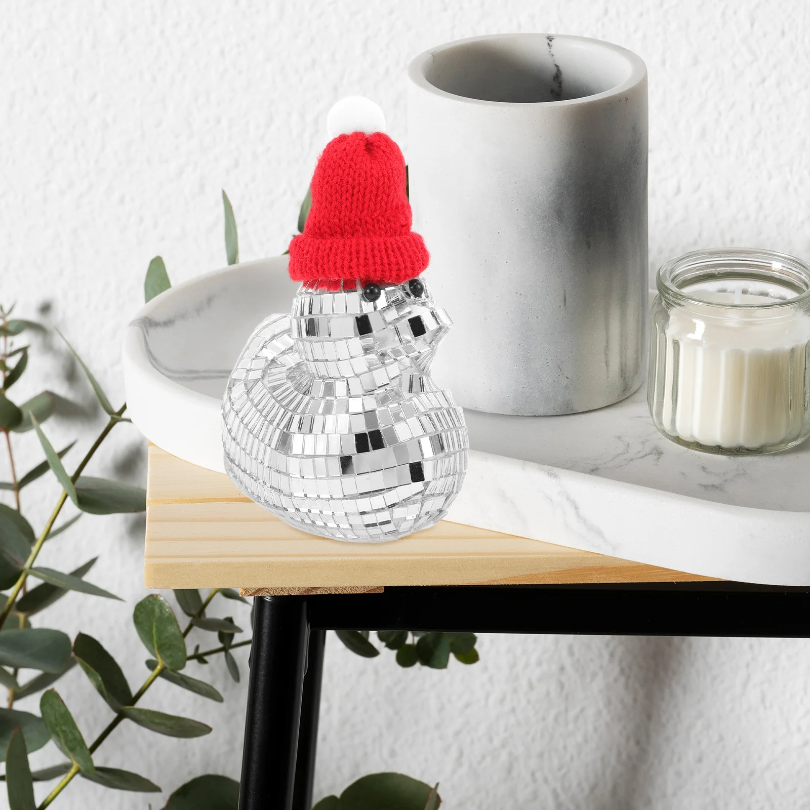 أنيق على شكل بطة زجاج معكوسة للزينة المبهرة ديسكو الكرة مكتب مكتب لهجة أجواء حفلة عطلة