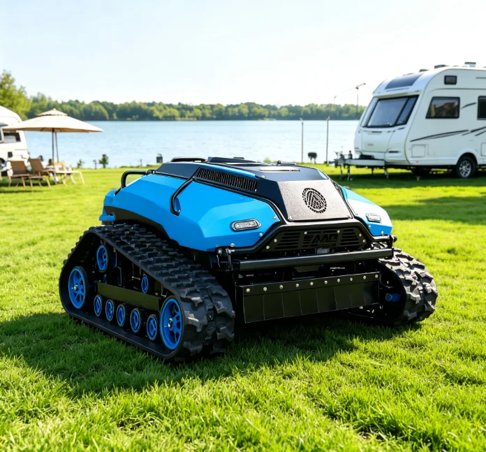 Robot Lawn Mower Automatic GPS with Snow Plow for 4 Season Use Robot Lawn Mower with Snow Plow