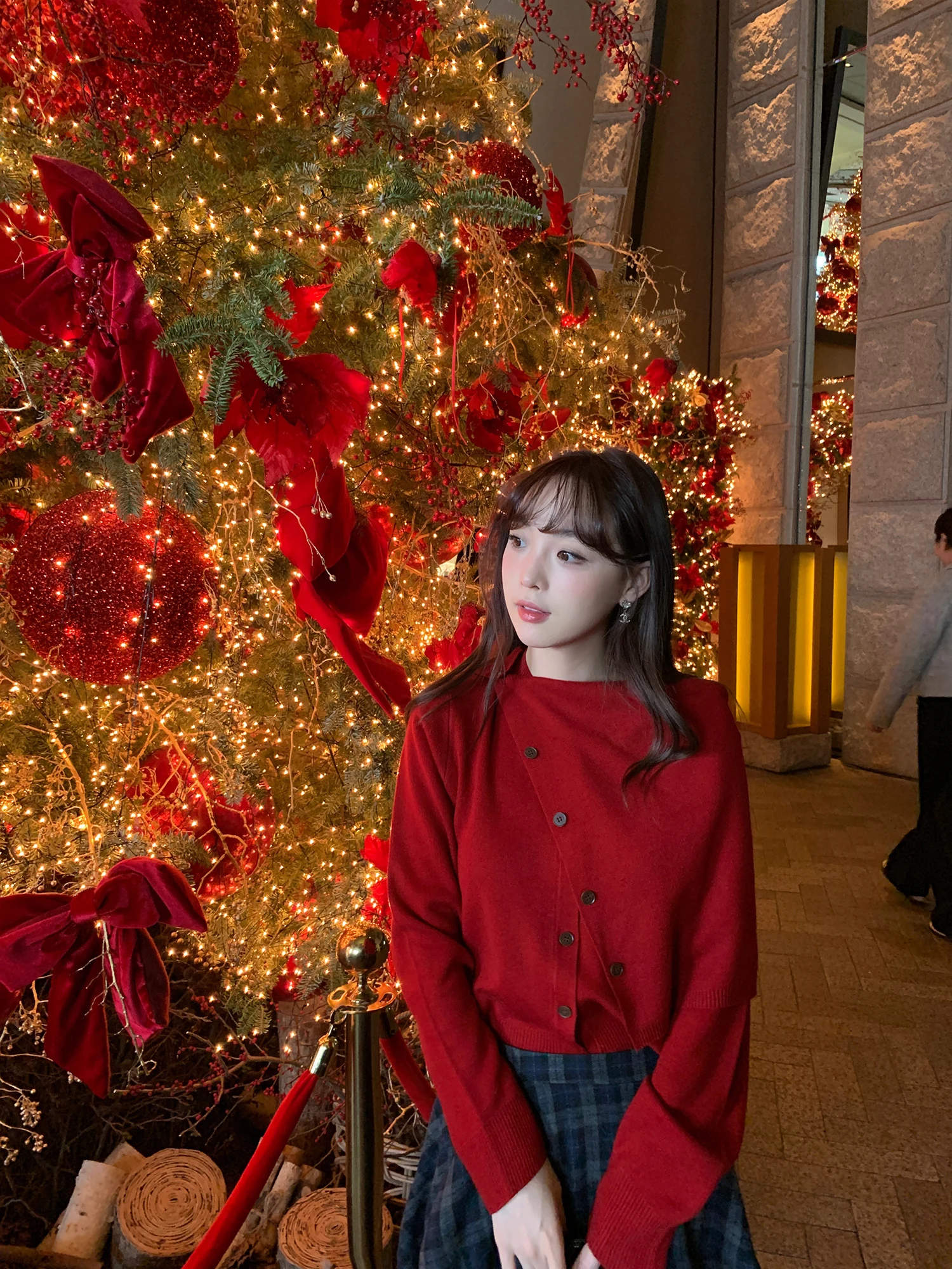 

Комплект из двух предметов Le Lalin Cisas Night Autumn Winter Aosphere: кардиган и вязаный свитер для женщин, новогодний наряд