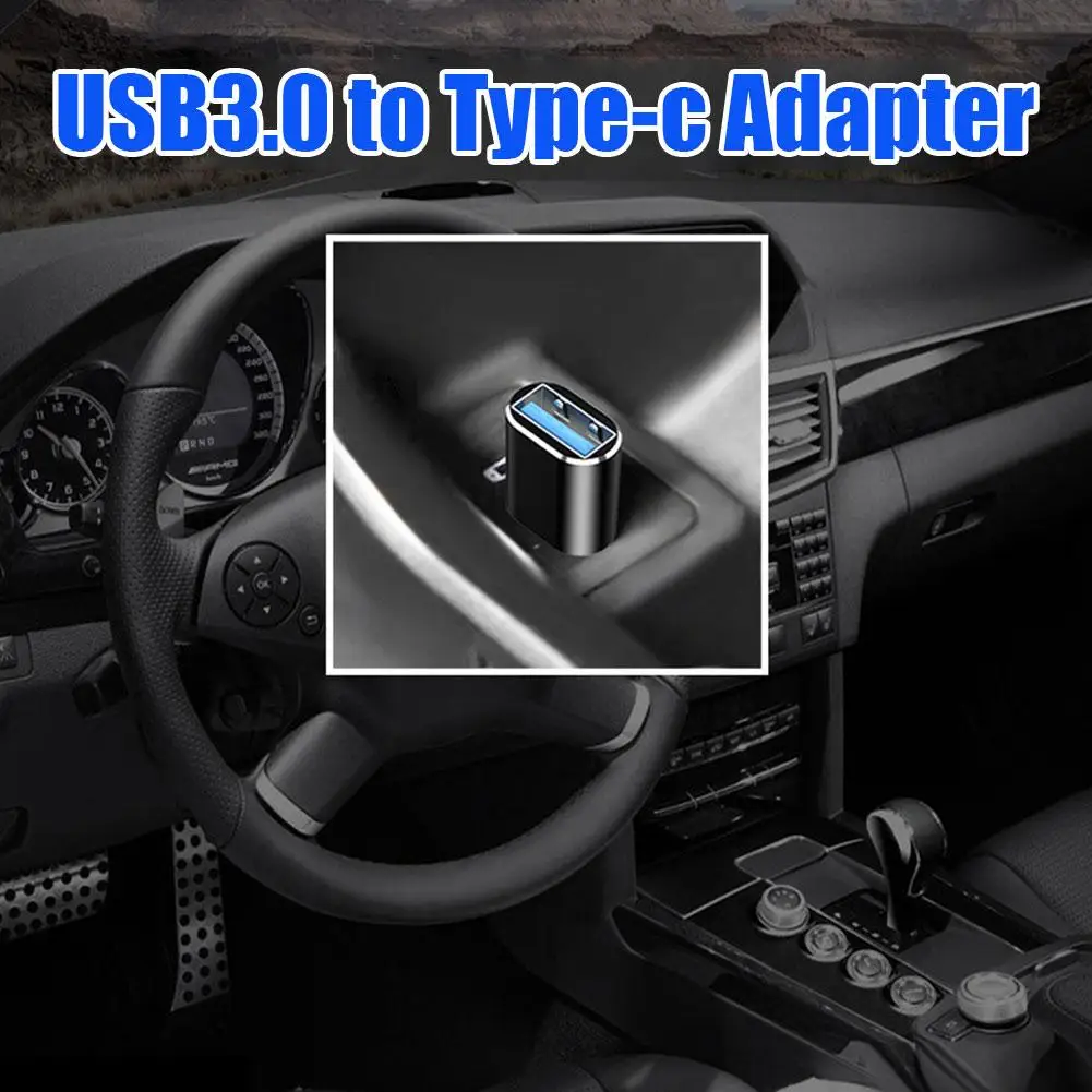 USB3.0 To Type-c Adapter Aluminum Shell Long Mini Aluminum Adapter OTG Multi-function Adapter V4R7