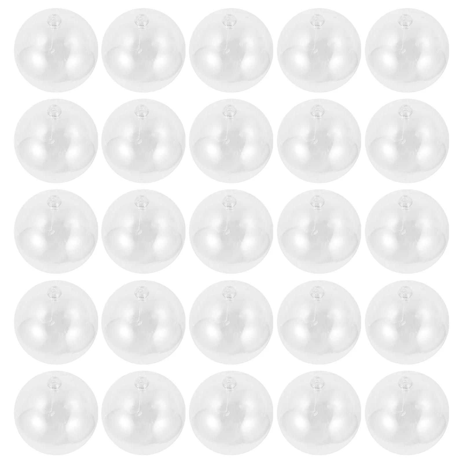 

25 pcs Christmas Decoration Clear Plastic Xmas Tree Hanging Ornaments Holiday Party Decor Festive Balls Xmas Hanging Balls