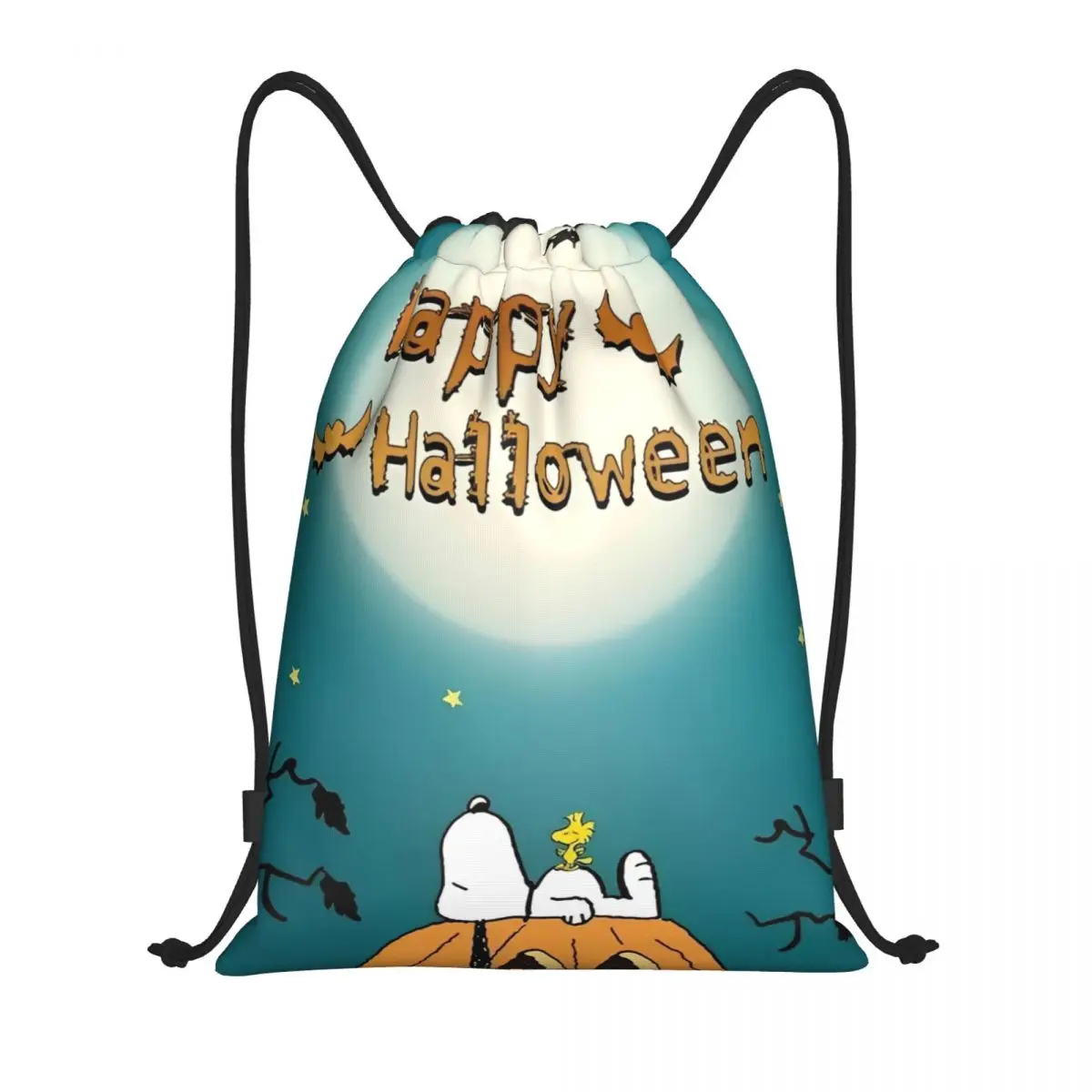 

Счастливый Хэллоуин Снупи Рюкзак на шнурке Спортивная спортивная сумка Рюкзак на шнурке для тренировок