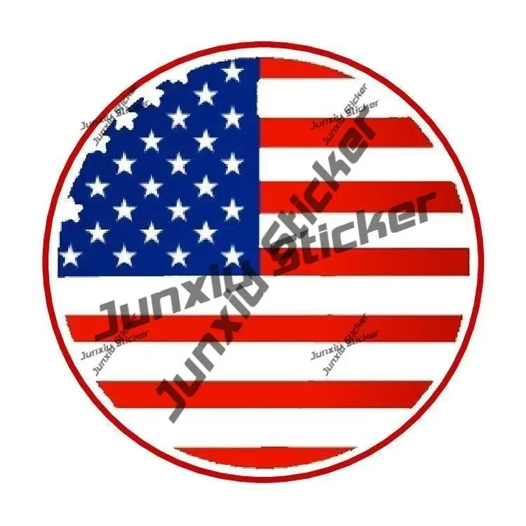 

American Flag Outdoor Stickers Decal Decor Vehicle PVC Accessories for Car Bumper Truck Speedboat UV Protected Glue Sticker