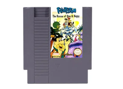 

Летняя вспышка Финтстон на Пике Динозавра! или The Rescue of Dino & Hoppy — 72-контактный 8-битный игровой картридж для игровой консоли