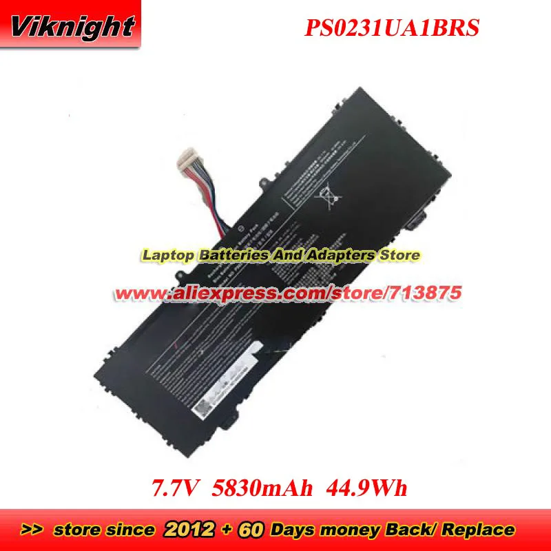 

PS0231UA1BRS Battery for PS0231UA 7.7V 5830mAh 44.9Wh Battery