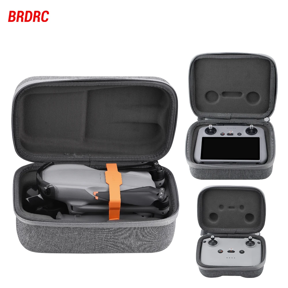 BRDRC Storage Bag For DJI Air 3S RC 2/RC N3 Remote Controller Box Portable Handbag Carrying Case Body Hard Case Drone Accessory