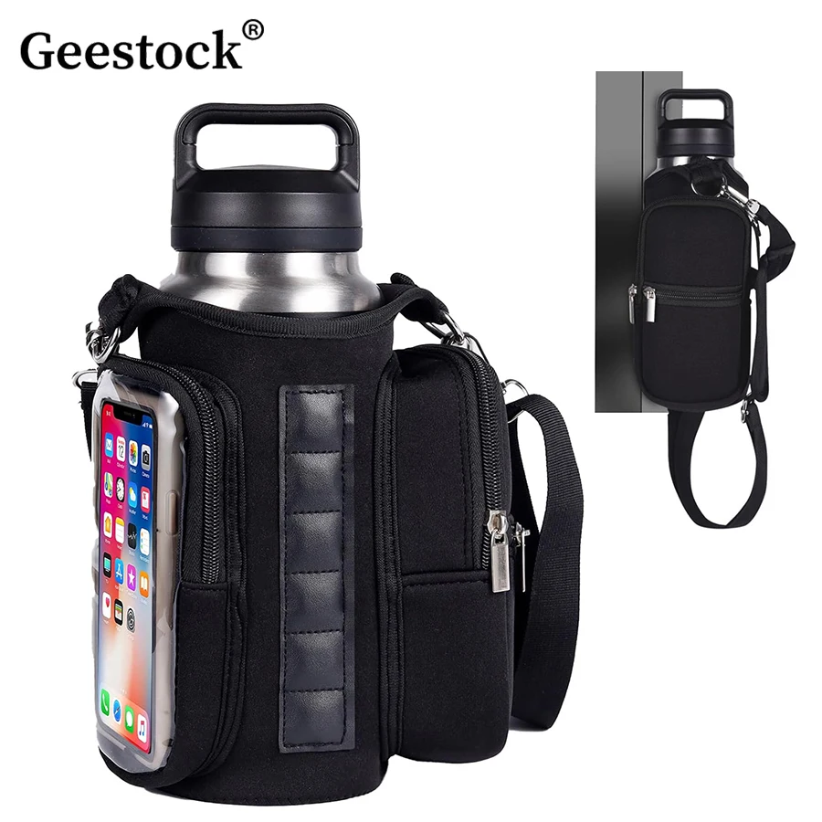 

Магнитная спортивная сумка Geestock, портативная магнитная сумка-переноска с карманом для телефона, сумка для бутылки с водой для фитнеса, органайзер для аксессуаров для спортзала