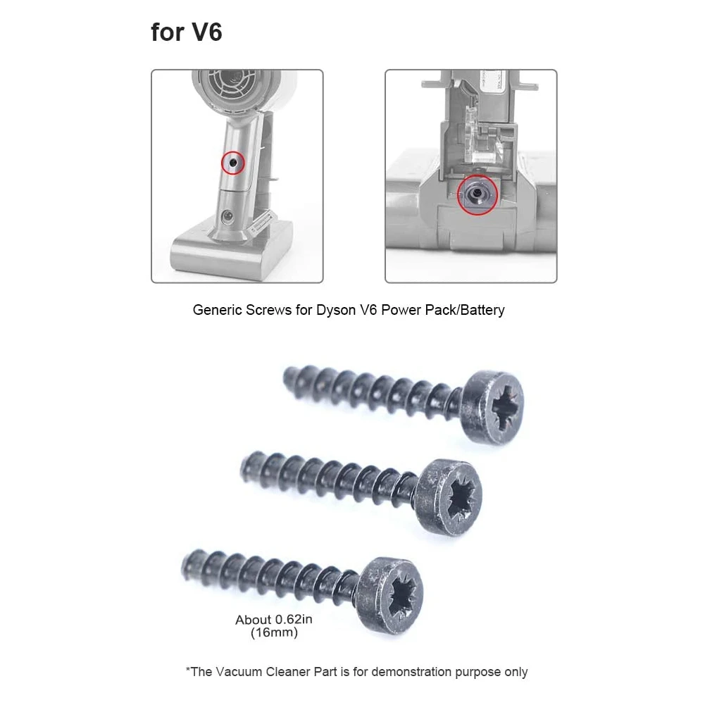 Universal Screws for Dyson V6 V7 V8 V10 V11 Vacuum Cleaner Power Pack/Battery SV09 SV10 SV11 SV12 SV14 B