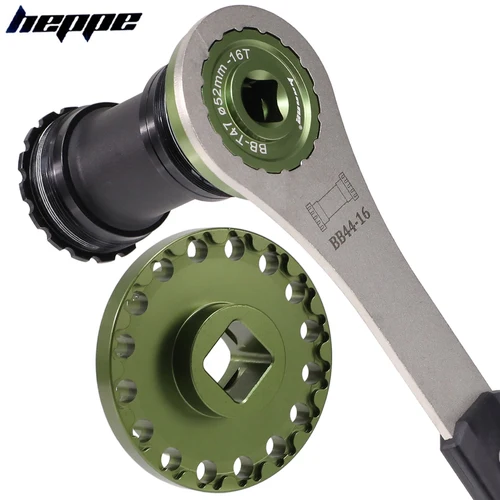 Llave de instalación y extracción del soporte inferior de bicicleta HEPPE T47, llave de soporte inferior para reparación de 52mm 16T T47 BB