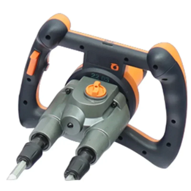 1pc Electric Mixer Industrial Grade Electric Drill Paint Putty Mixer Cement Double Lever Mixer