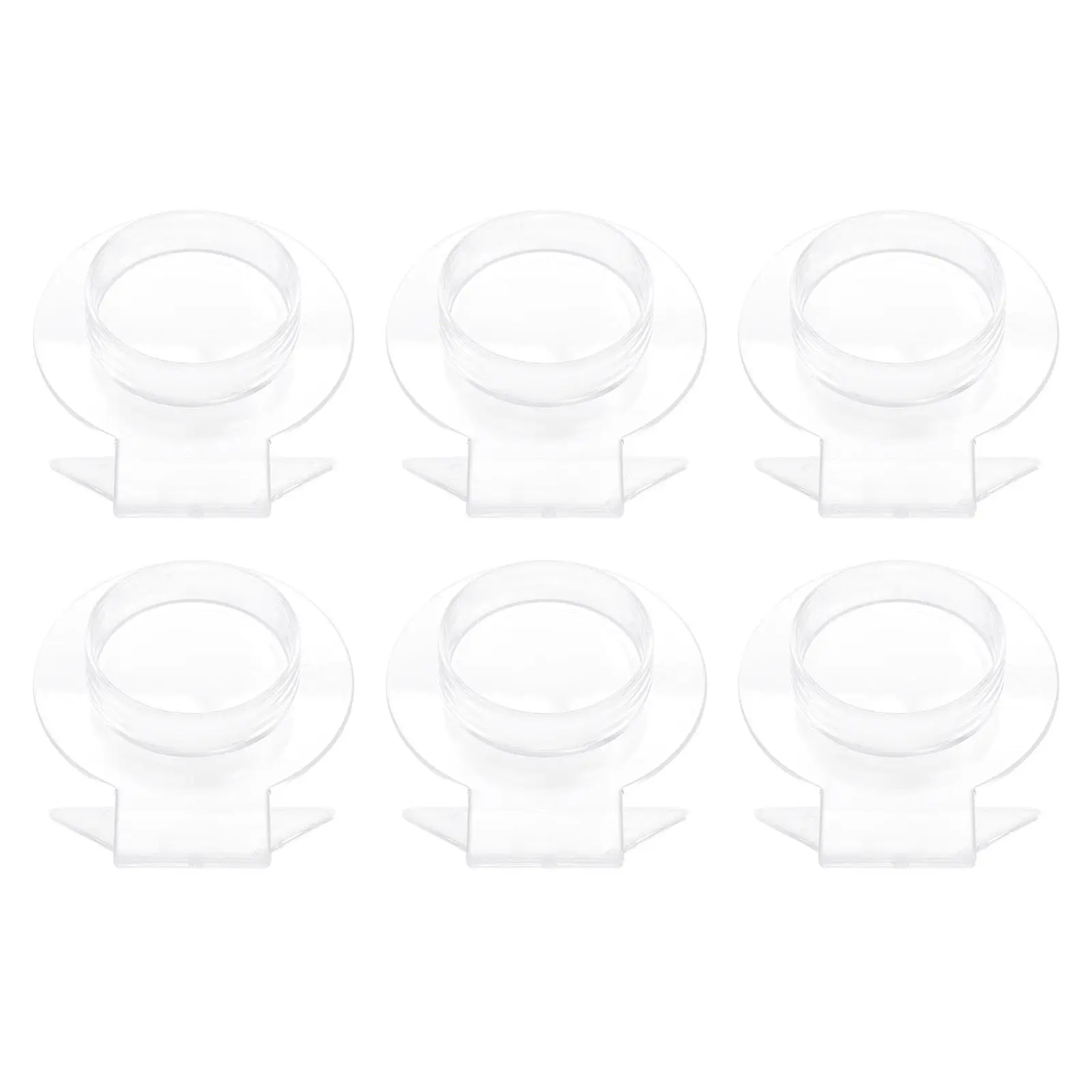 6Pcs Premium Acrylic Jewelry Display Stand Clear Bracelet Shelf for Efficient Accessory Organization Ideal Display Rack for Home