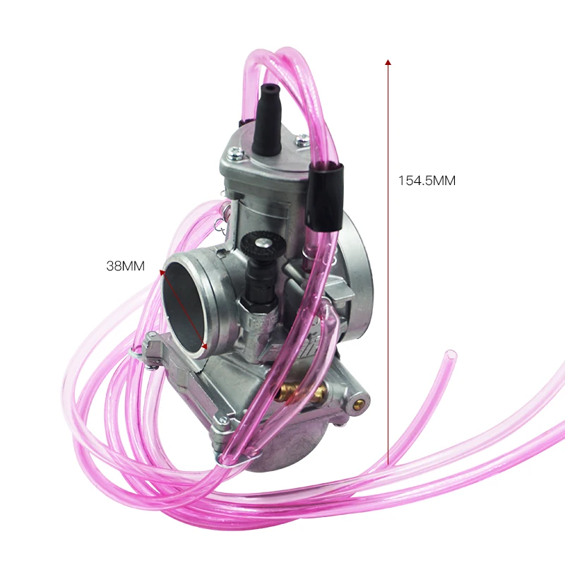 PWM 38mm Keihin Carburetor Carb For Motorcycle 125cc-250cc 2T 4T Stroke Racing Scooter PWM38 Carb With Power Jet