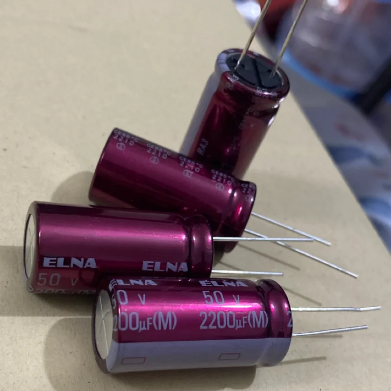 

2PCS 2200UF 50V Audio Capacitor 50V 2200UF 16X31.5 RA3 Purple Red Robe
