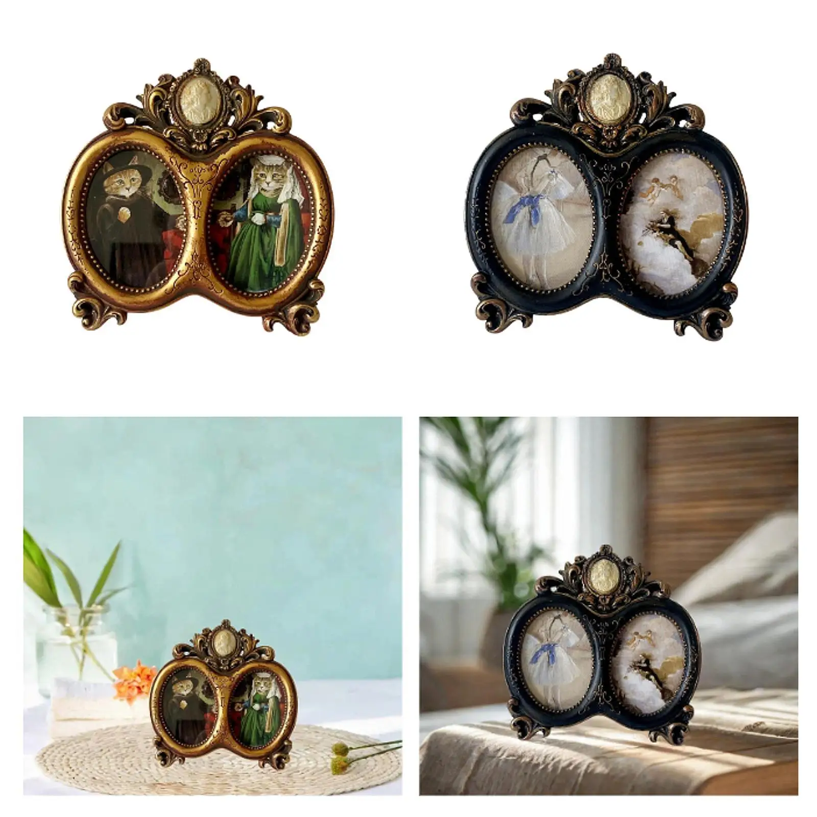 Creative Handmade Picture Frame Vintage Photo Frame Ideal Gift Delicate Wall Mounting Stylish Display for Home Living Room Decor