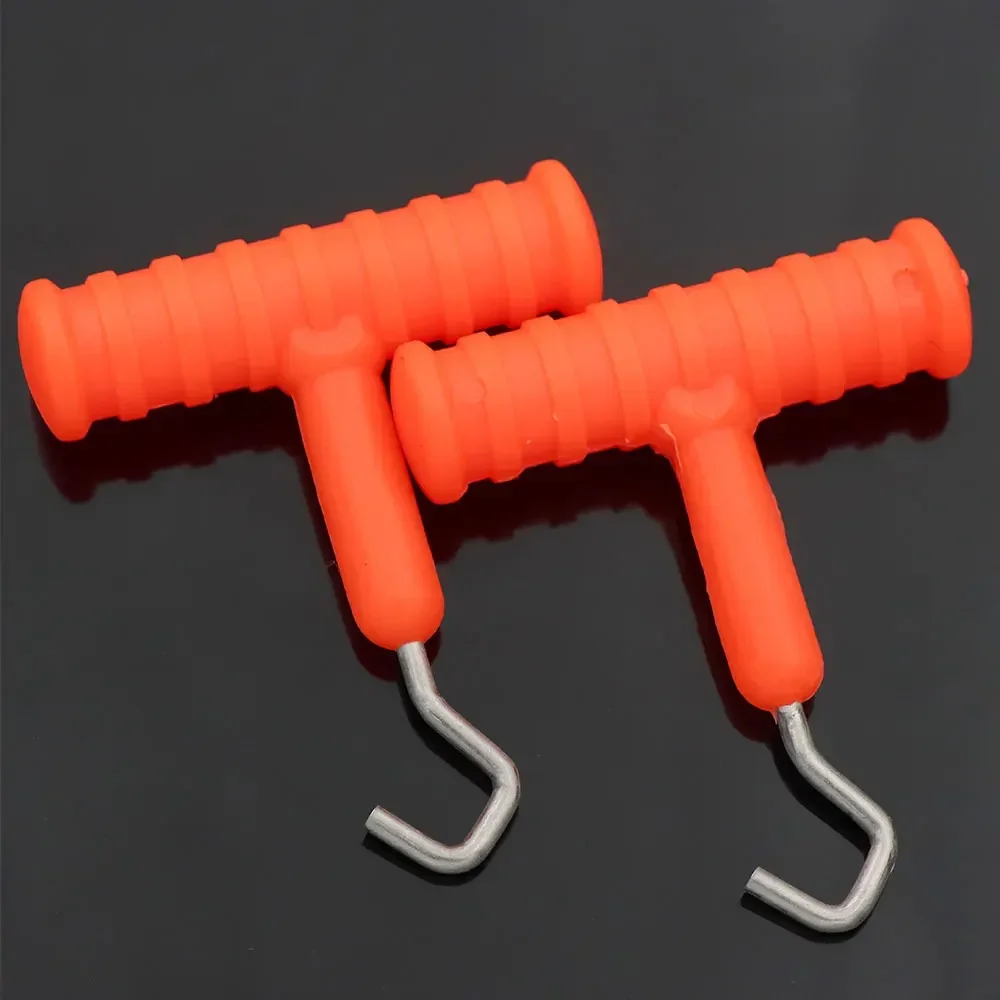 2pcs Carp Fishing Tools Hair Rig Making Puller Knot Tool for Fishing Hooklink Knotting Equipment with Hook Accessories Tackle