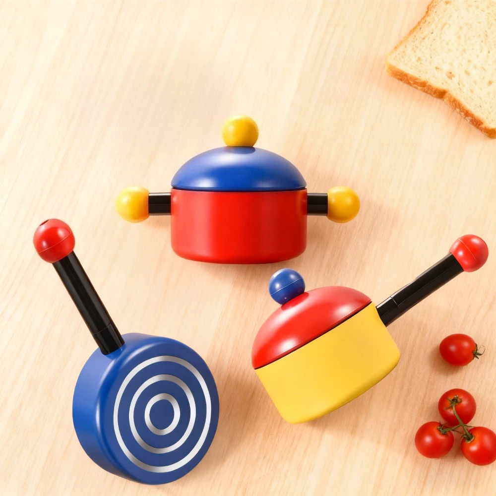 

Cute Frying Pan Auxiliary Food Pot Nonstick Soup Pot Double Handles Uniform Heating Dishwasher Safe Kitchen Cookware Set