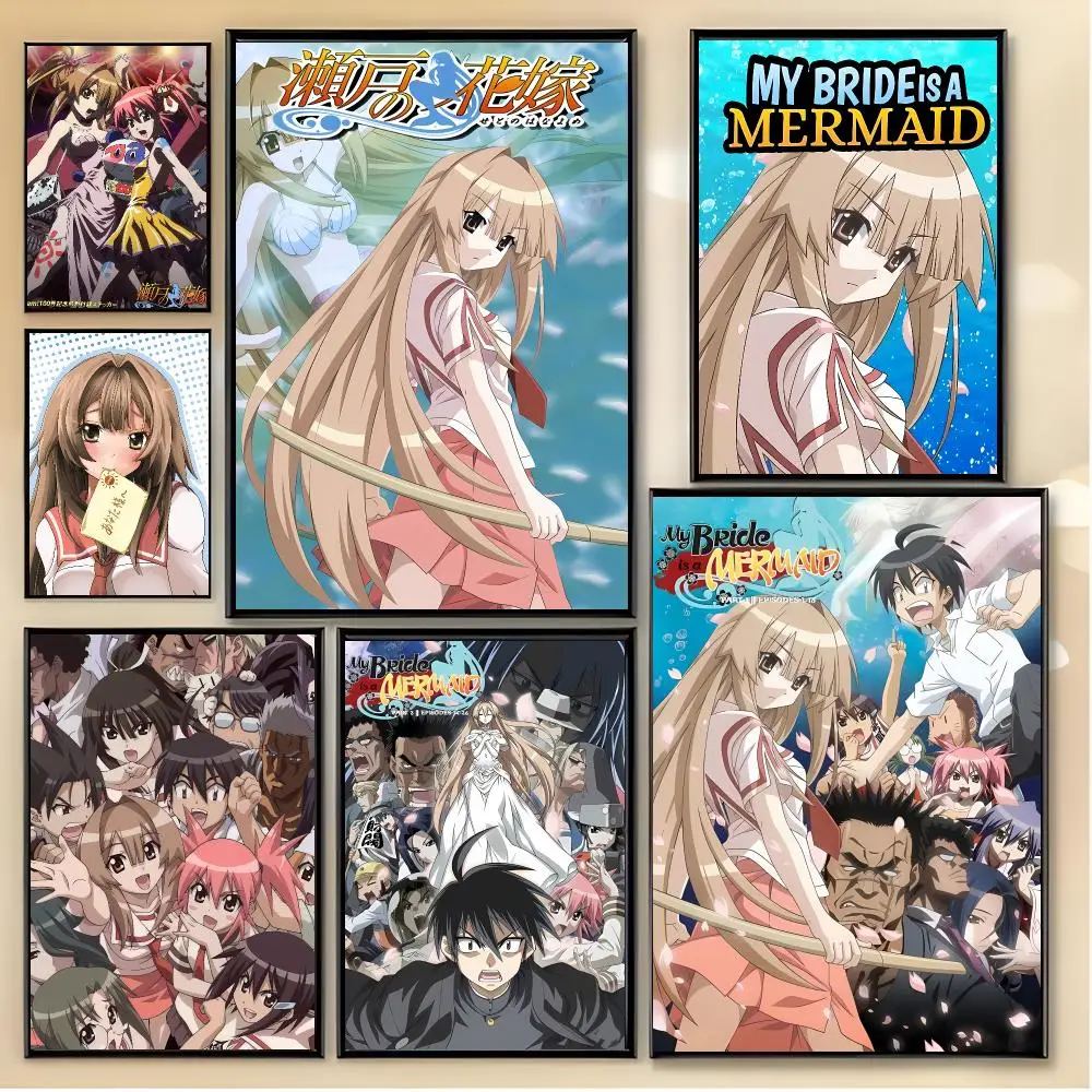 Romantic Comedy Anime M-My Bride Is A Mermaid Poster Unique Home Decoration Ideas & Stylish Interior Art