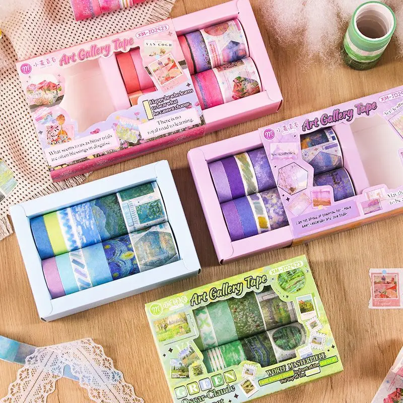 

custom. [2680 People Collected] 12 Rolls of Journal Washi Tape Set Art Gallery Material Decoration Stickers Aesthet