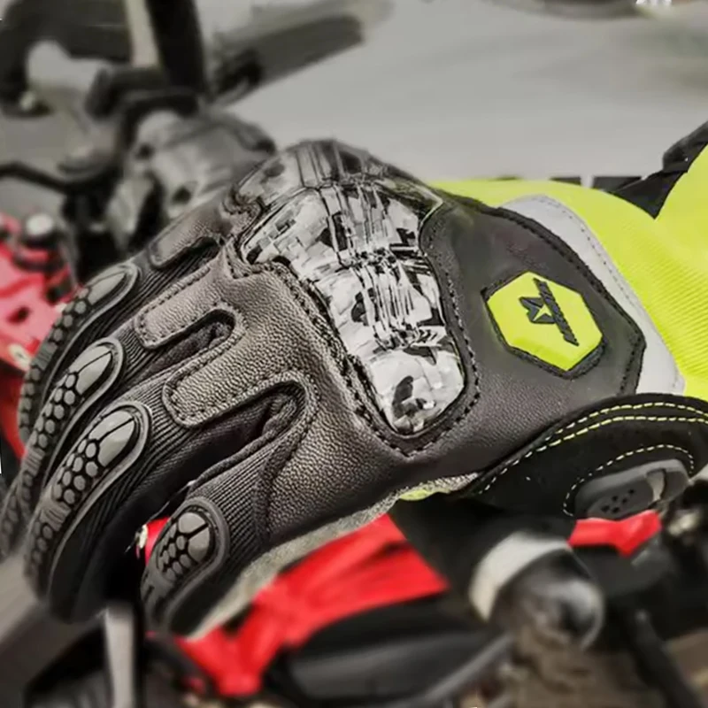 

Hot Sale Summer Motorcycle Riding Gloves Men Women Carbon Fiber Lightweight Touch Screen Anti-Slip Motorbike Glove Moto gear