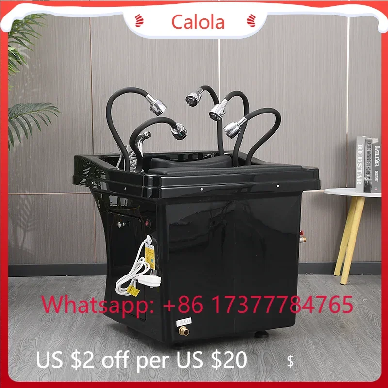Modern Luxury Shampoo Bed, Professional Salon Hair Washing Bed, Aesthetic Premium Salon Furniture