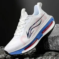 

Мужские кроссовки из углеродистой пластины, спортивные повседневные кроссовки с толстой дышащей сеткой, улучшенная стелька из ЭВА, удобные всесезонные кроссовки