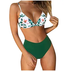 Women Bandeau Padded Push Up Swimsuit Swimwear Beachwear Swimwear Bikini Set